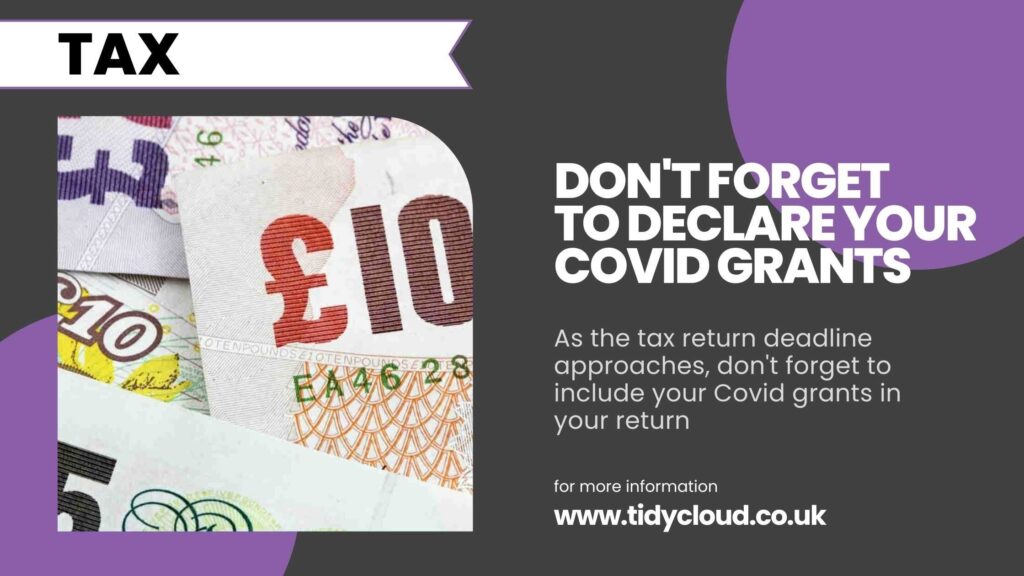 Don't Forget to Declare Your Covid Grants