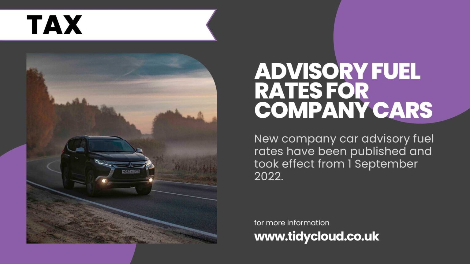 TidyCloud Advisory fuel rates for company cars