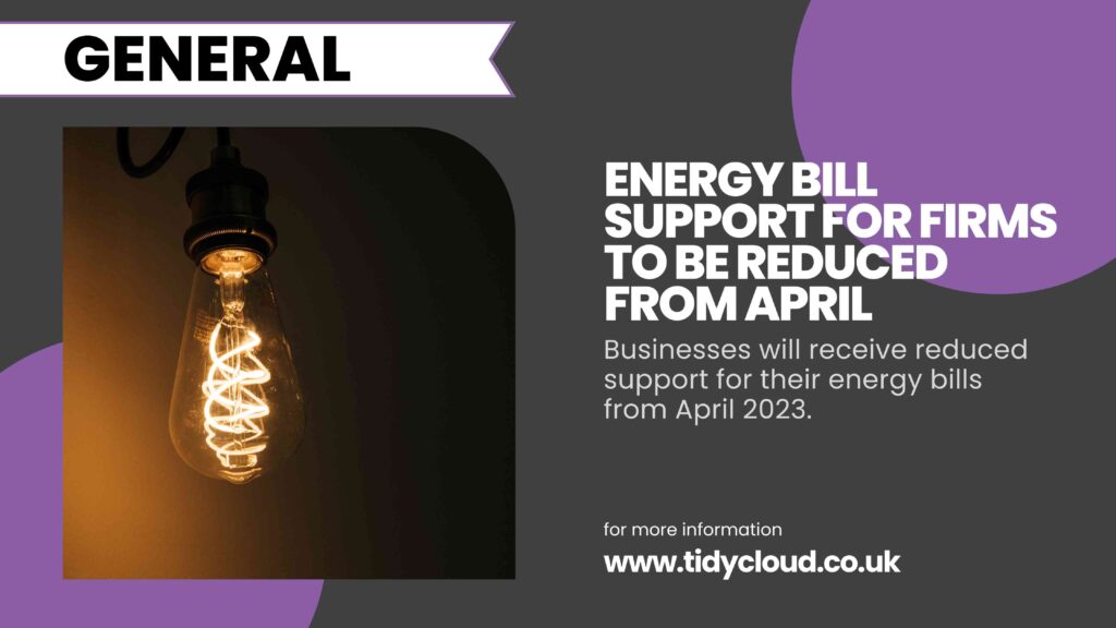 Energy Bill Support Reduced