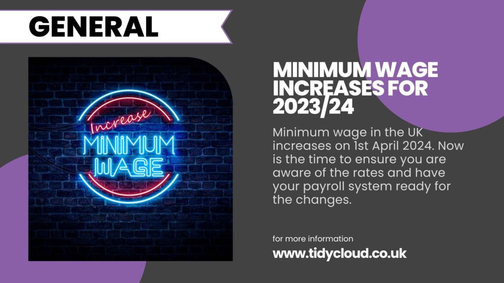 Minimum wage increase 2023/24