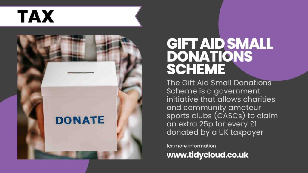 Gift Aid Small Donation Scheme