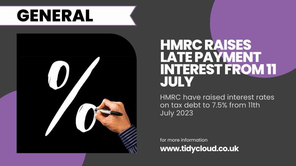 HMRC late payment rate 7.5%