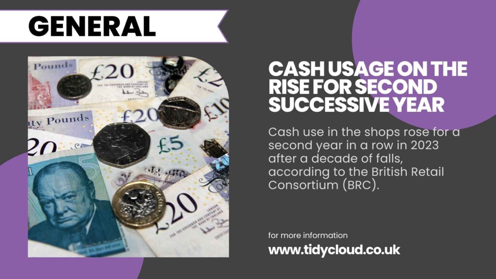 Cash usage rises for second year